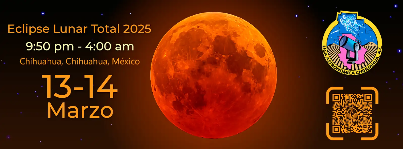 Portada de Facebook Evento Eclipse Lunar 2025